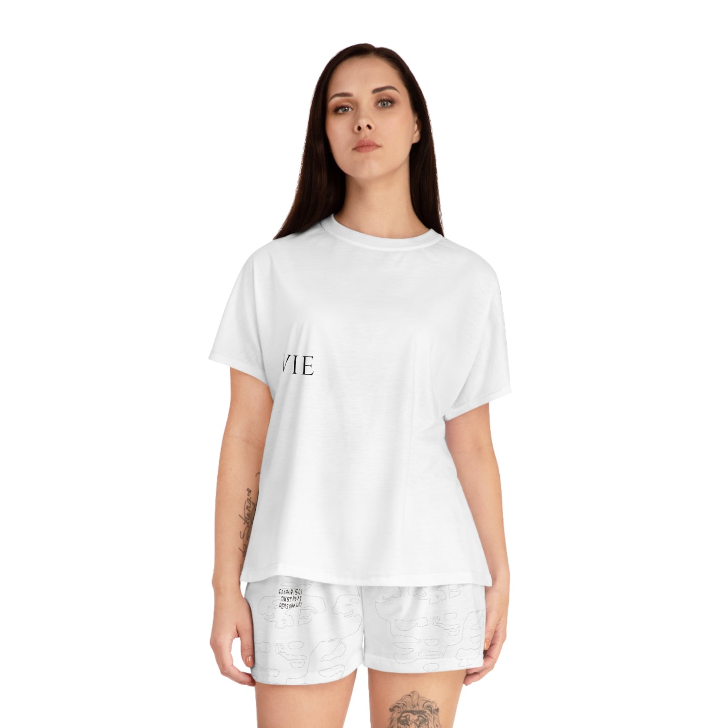 "Social Cues" Women's Short Pajama Set