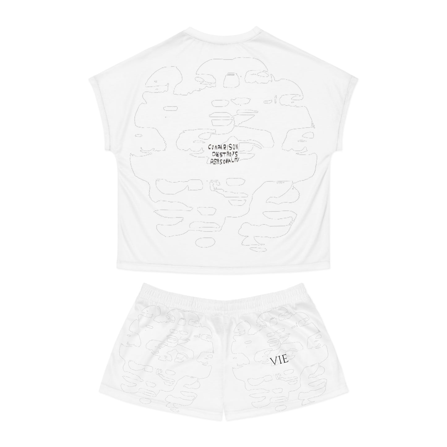"Social Cues" Women's Short Pajama Set