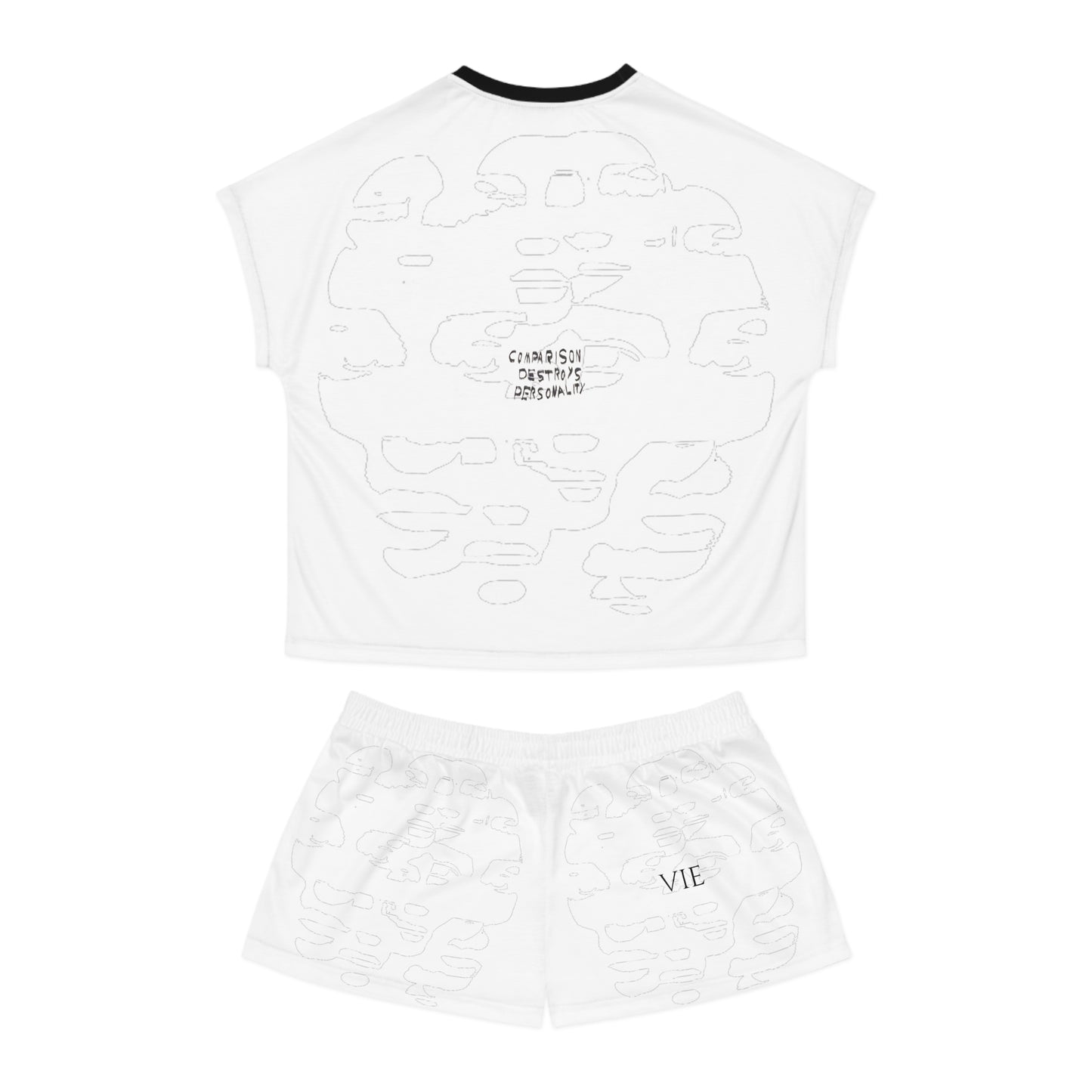 "Social Cues" Women's Short Pajama Set