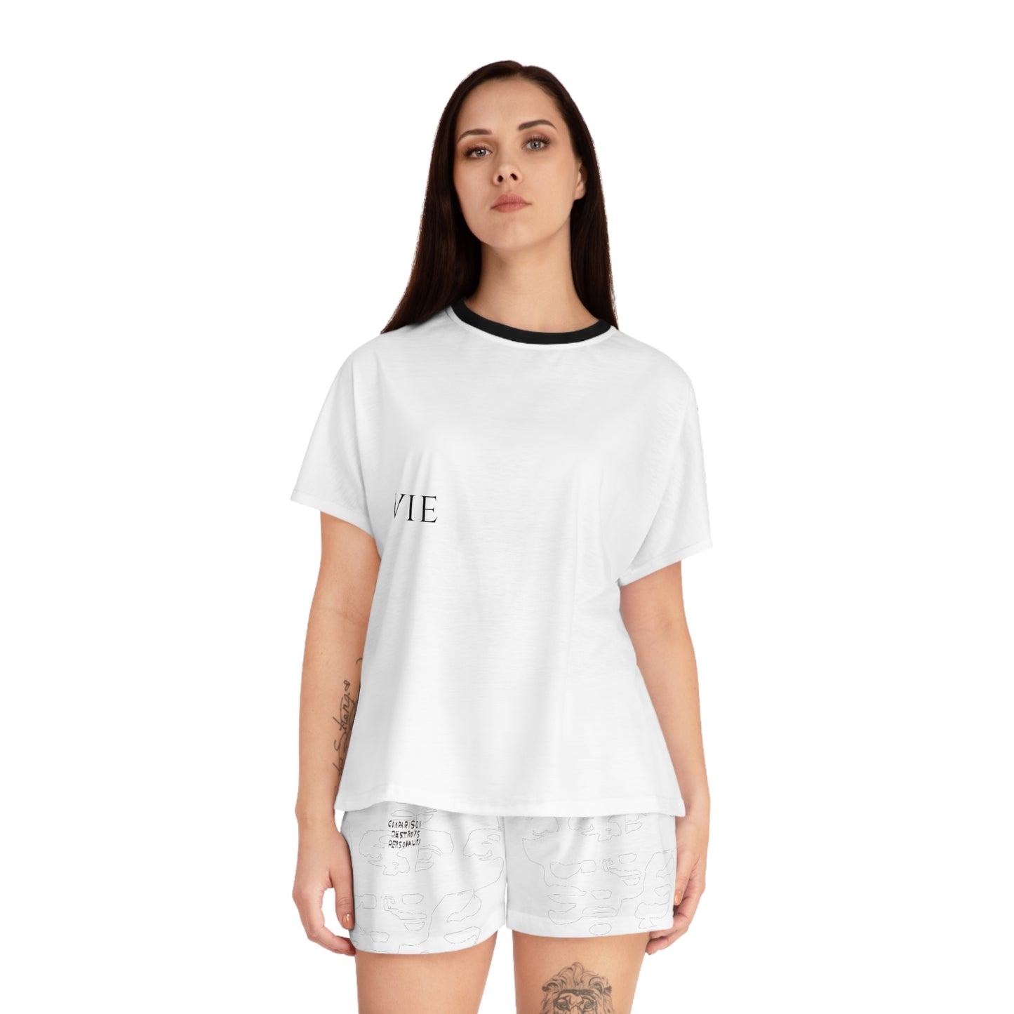 "Social Cues" Women's Short Pajama Set