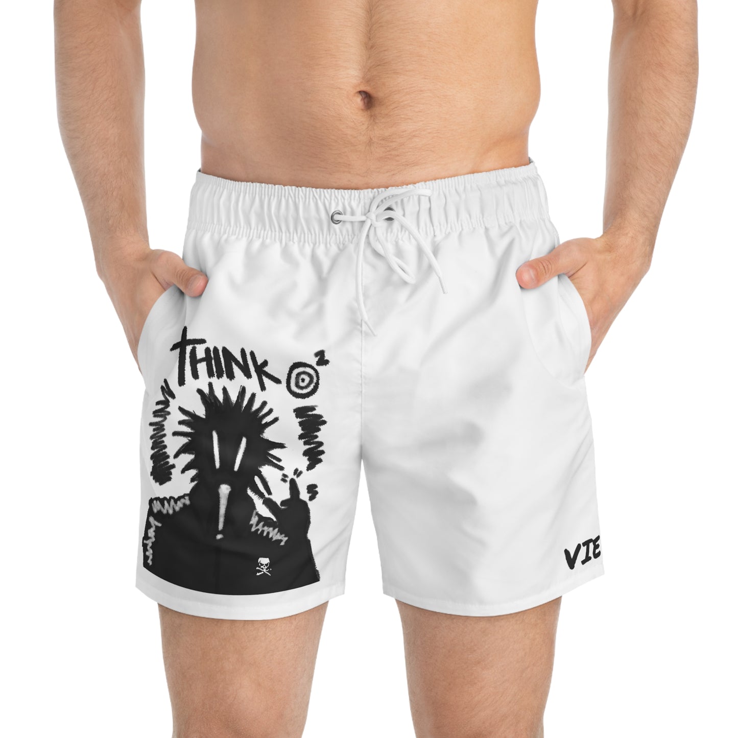 "Think" Swim Trunks