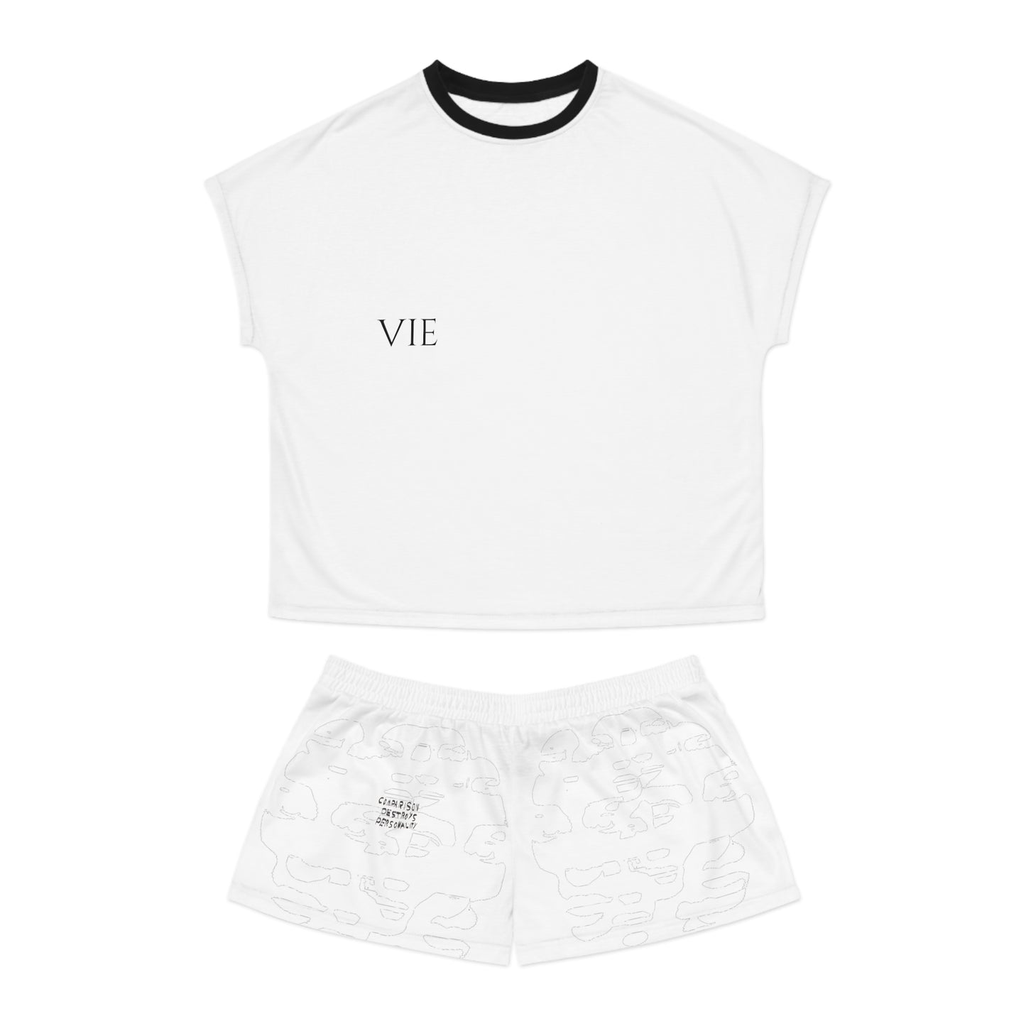 "Social Cues" Women's Short Pajama Set