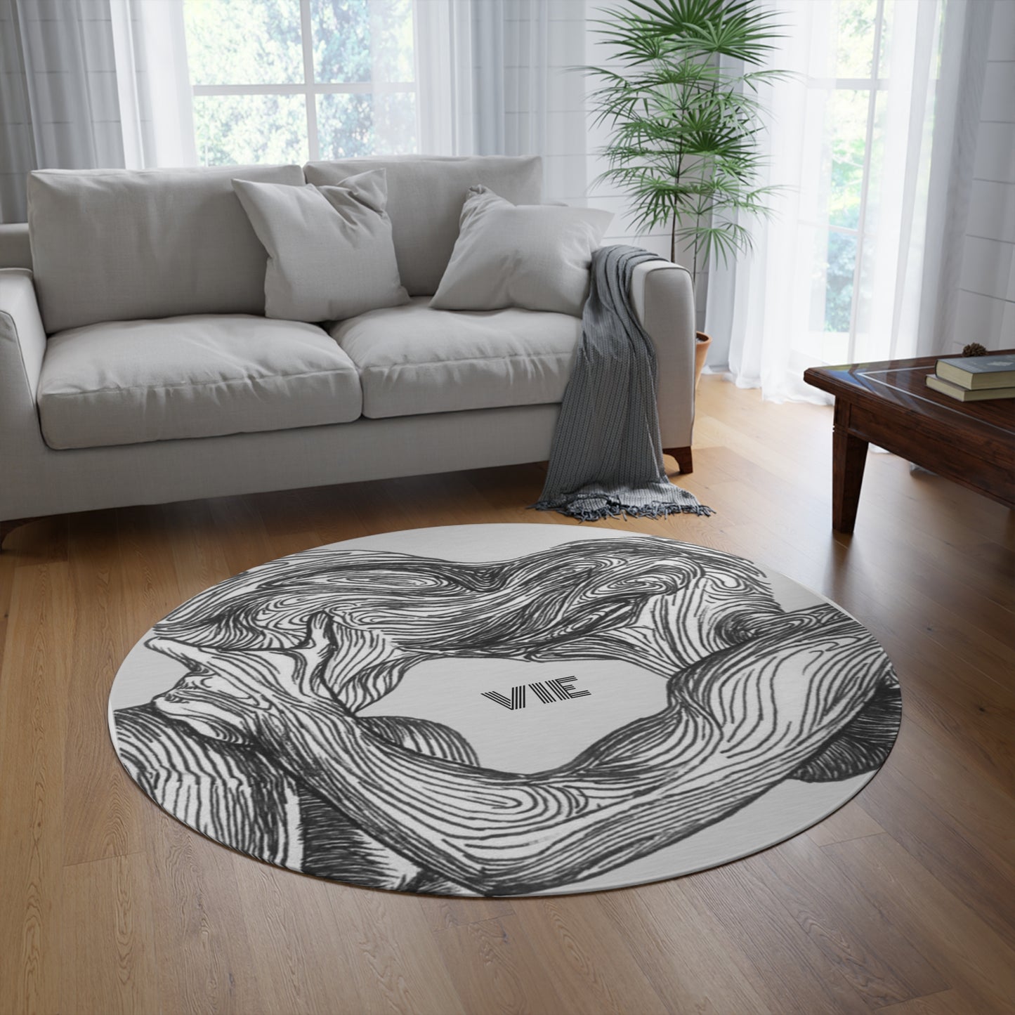 "Lovers" Round Rug