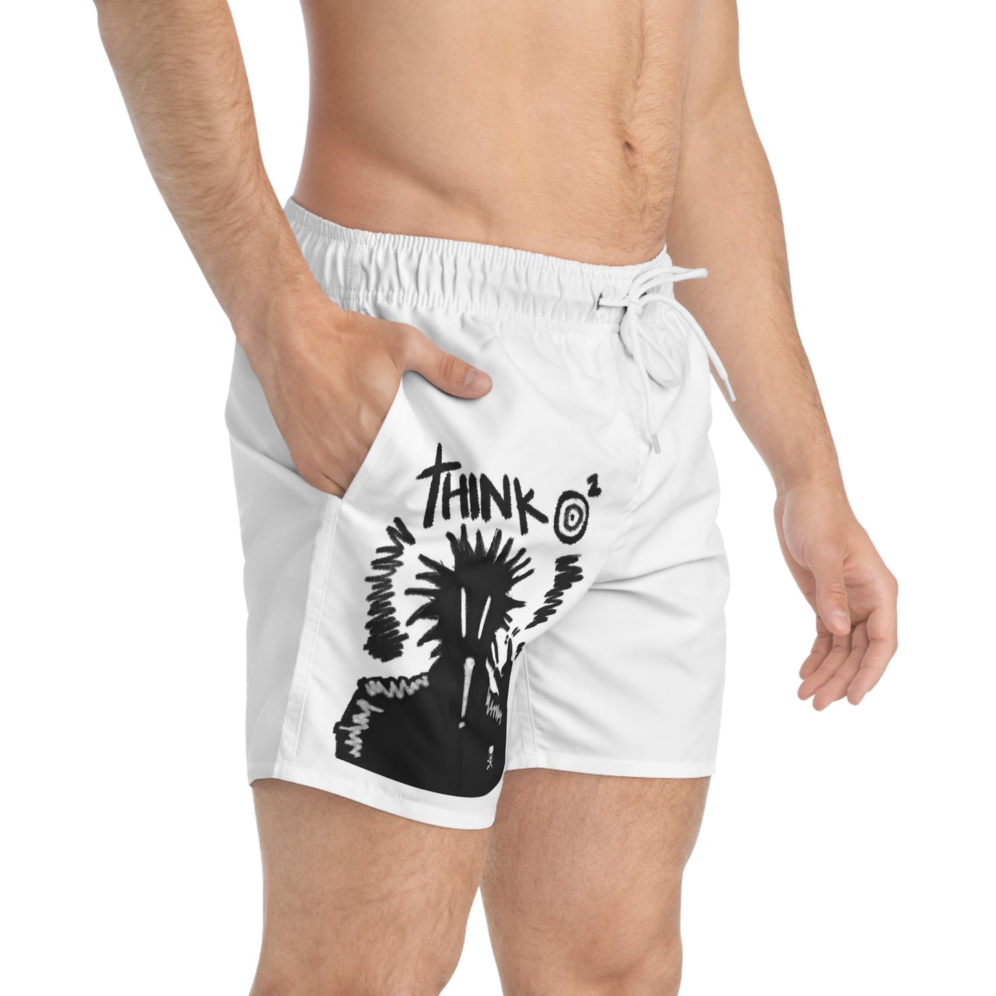 "Think" Swim Trunks